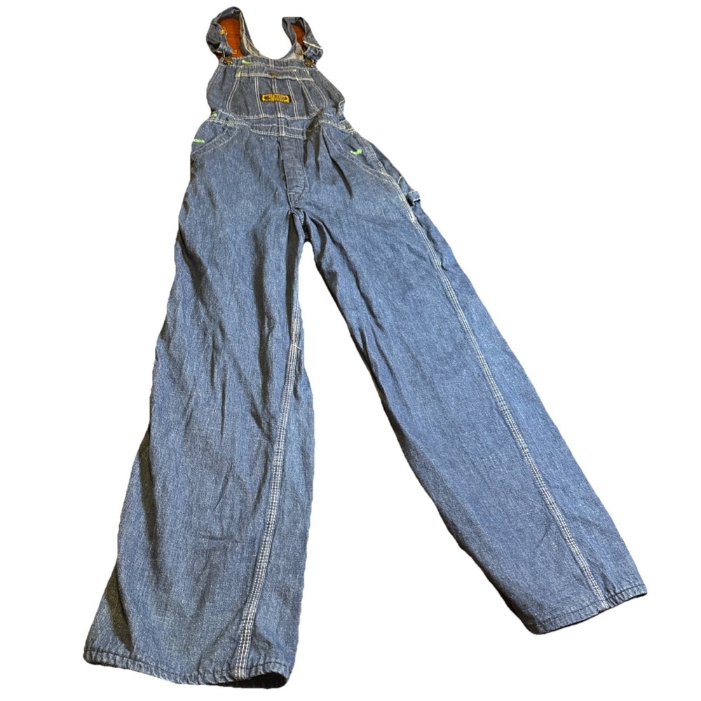 Vintage Washington Dee Cee Kids Denim Overalls Sanforized USA Workwear‎ 60s 70s